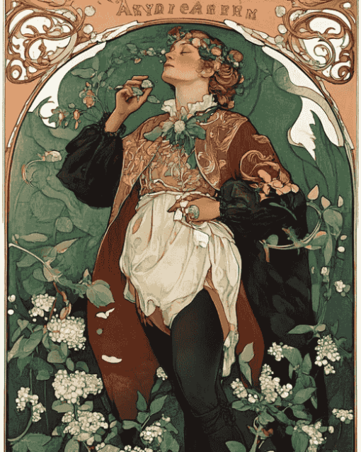 Alphonse Mucha Animation Diamond Painting