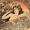 Alphonse Mucha Vintage Monaco Diamond Painting