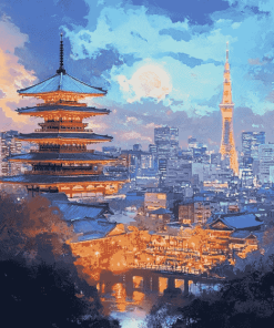 Amazing Japanese Cities Diamond Painting