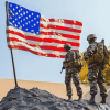 American Flag Soldier Silhouette Diamond Painting