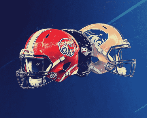 American Football Stars Helmet Diamond Painting