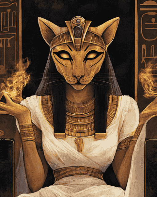 Ancient Egyptian Sekhmet Diamond Painting