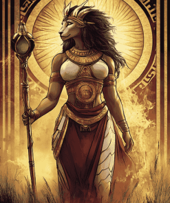 Ancient Sekhmet Goddess Diamond Painting