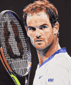 Andy Murray Famous Tennis Diamond Painting