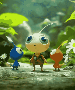 Animated Pikmin Video Game Diamond Painting