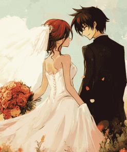 Anime Romance Wedding Diamond Painting