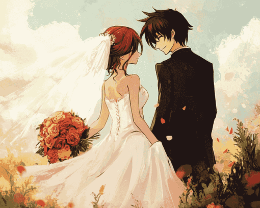 Anime Romance Wedding Diamond Painting