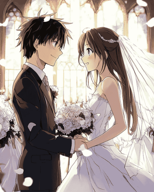 Anime Wedding Romance Diamond Painting