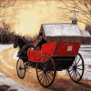 Antique Horse Carriages Diamond Painting