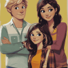 Austin And Ally Characters Diamond Painting