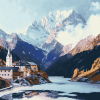 Austrian Alps Landscape Diamond Painting