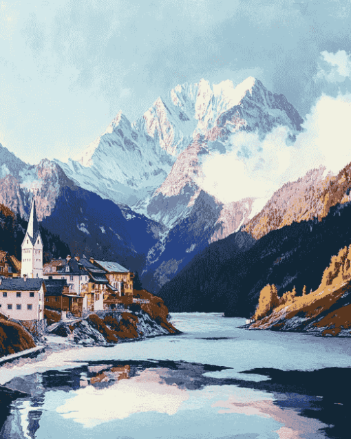 Austrian Alps Landscape Diamond Painting