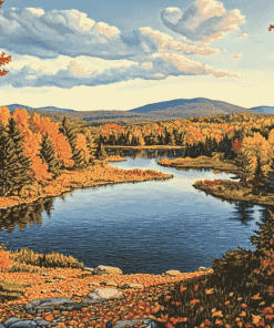 Autumn Landscapes of Upstate New York Diamond Painting