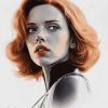 Avengers Black Widow Movie Diamond Painting