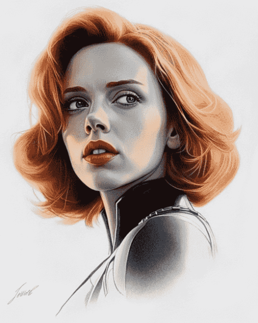 Avengers Black Widow Movie Diamond Painting