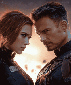 Avengers Clint Natasha Diamond Painting