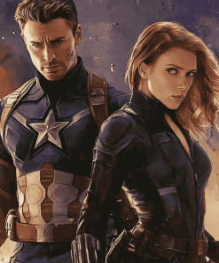 Avengers Clint and Natasha Diamond Painting