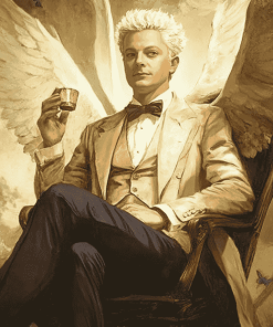 Aziraphale Good Omens Diamond Painting