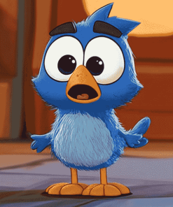 Baby Bluey Cartoon Diamond Painting