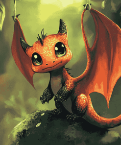 Baby Dragon Fantasy Diamond Painting