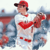 Baseball Pitcher Shohei Ohtani Diamond Painting