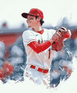 Baseball Pitcher Shohei Ohtani Diamond Painting