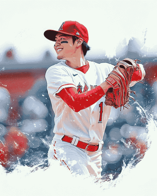 Baseball Pitcher Shohei Ohtani Diamond Painting