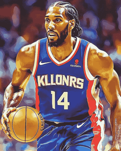 Basketball Icon Kawhi Leonard Diamond Painting