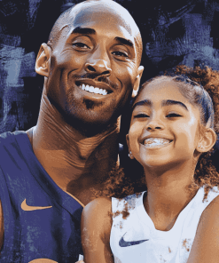 Basketball Legends Kobe and Gianna Diamond Painting