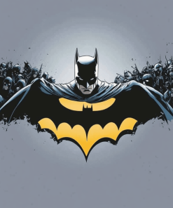 Batman Cartoon Symbols Diamond Painting