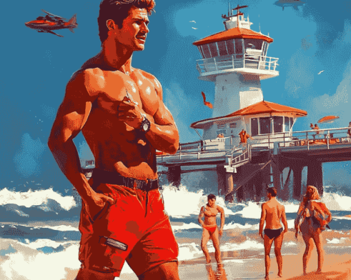 Baywatch Film Collectible Diamond Painting