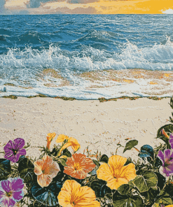 Beach Blossoms Diamond Painting