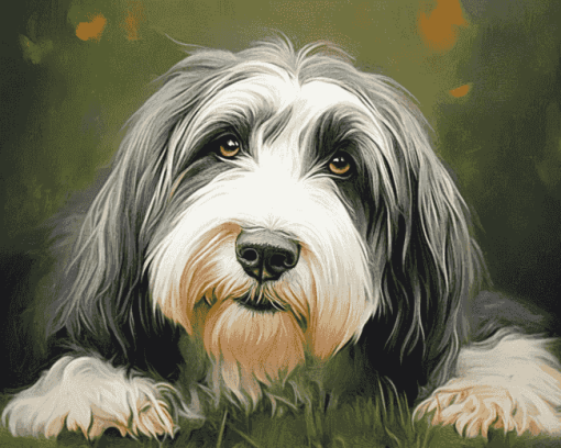 Bearded Collie Puppies Diamond Painting