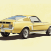 Beige Mustang 1967 Diamond Painting