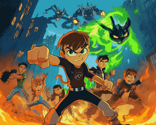 Ben 10 Cartoon Series Diamond Painting