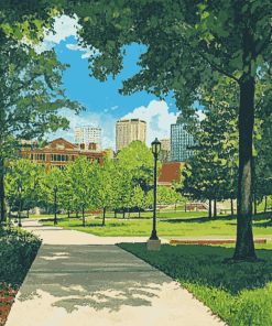 Bicentennial Park Columbus Views Diamond Painting