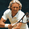 Bjorn Borg Tennis Legend Diamond Painting