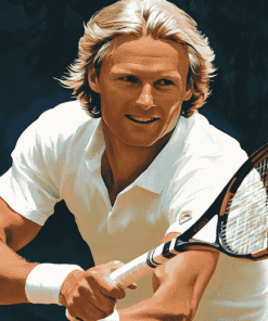 Bjorn Borg Tennis Legend Diamond Painting