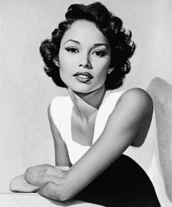 Black And White Dorothy Dandridge Diamond Painting