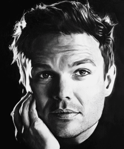 Black And White Gordon Ramsay Diamond Painting