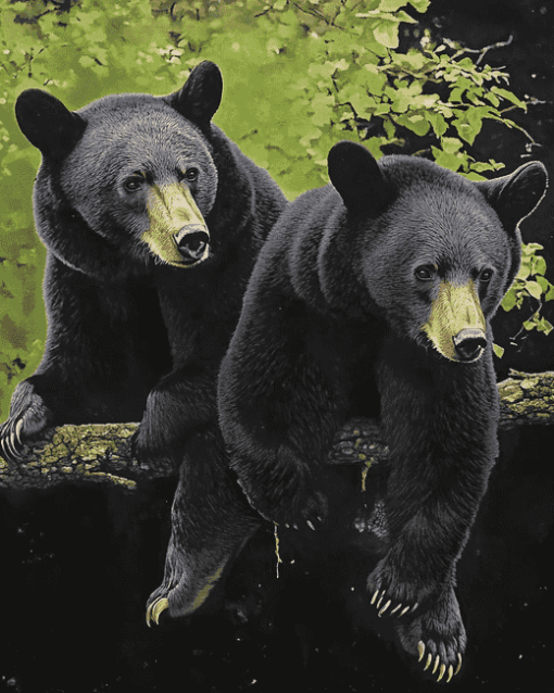 Black Bear Diamond Painting