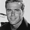 Black and White George Peppard Diamond Painting