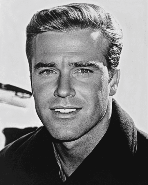 Black and White George Peppard Diamond Painting