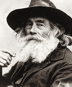 Black and White Walt Whitman Diamond Painting