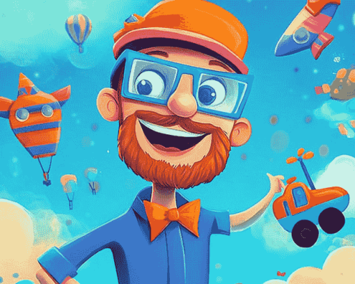 Blippi Animation Art Diamond Painting