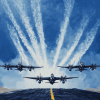 Blue Angels Jet Formation Diamond Painting