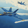 Blue Angels Jets Diamond Painting