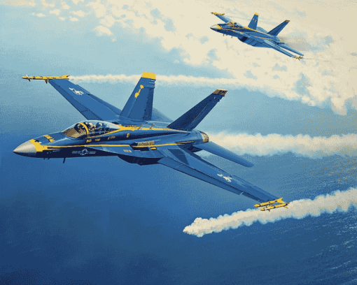 Blue Angels Jets Diamond Painting