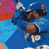 Blue Jays Baseball Diamond Painting