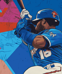 Blue Jays Baseball Diamond Painting